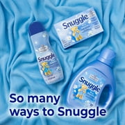 Snuggle Blue Sparkle Liquid Fabric Softener 39.4 oz, 58 Loads with Microfiber Solid Color Towel by BundleEase
