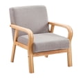 thumbnail image 3 of Sillón decorativo cómodo y moderno para balcón, sala de estar, habitación de invitados Gris claro, 3 of 8