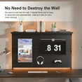 thumbnail image 2 of , Metal Pegboard Desk Organizer with Dual Monitor Stand, 59x35 Inch Large Privacy Panel with 3 Accessories, Sturdy Gaming & Office Desk Wall Organizer, Black, Black ,Carbon Steel ,, 2 of 15
