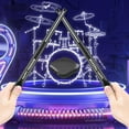 thumbnail image 1 of Portable Virtual Electronic Drum Set Air Drum Sticks Motion Sensing Instrument Realistic Sound Phone Tablet Connection Multiple Modes for Music Practice Home Entertainment Party Decor, 1 of 9