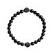 thumbnail image 1 of Y pulsera de cuentas de cristal. Elegante acabado pulido. Diseño unisex para cualquier ocasión., 1 of 7