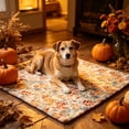 thumbnail image 4 of Celsvanis Fall Throw Blanket Pumpkin Leaf Print Soft Flannel Cover Multipurpose Cozy Blanket for Sofa Bed Indoor Home Thanksgiving Seasonal Decor 27.5"x39.5", 4 of 6
