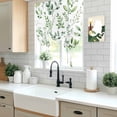 thumbnail image 5 of Eucalyptus Leaves Balloon Curtains for Windows, Bedroom Curtains 54 Inch Length, Sage Green Watercolor Farmhouse Tie Up Curtains Panels Thermal Insulated Bathroom Curtains Window 42"x54", 5 of 8