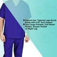 thumbnail image 6 of M&M SCRUBS Solid Men Scrub Set, Men Medical Uniforms 201- (PURPLE), 6 of 7