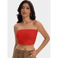 thumbnail image 5 of Women's Basic Casual Strapless Backless Bandeau Tube Top, 5 of 6
