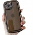 thumbnail image 7 of for iPhone Case,Cute Clear Wave Shape Bubble Shell Camera Lens Protection Soft Shockproof Phone Case (White,iPhone 12), 7 of 7
