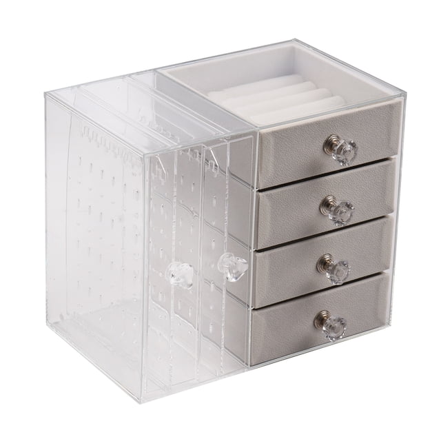 Pendientes Organizador de almacenamiento Caja de soporte con cajones Joyero Estuche para sostener MABOTO Organizador de almacenamiento