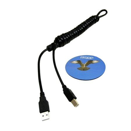 HQRP USB 2.0 Cable A-Male to B-Male for Printers, Scanners, Hard Drives, Keyboards, Flash Drives, Servers, other USB Devices + HQRP