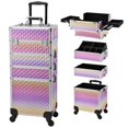 thumbnail image 1 of Estuche de maquillaje Yueieoun Rolling Train 4 en 1 con ruedas, 1 of 7