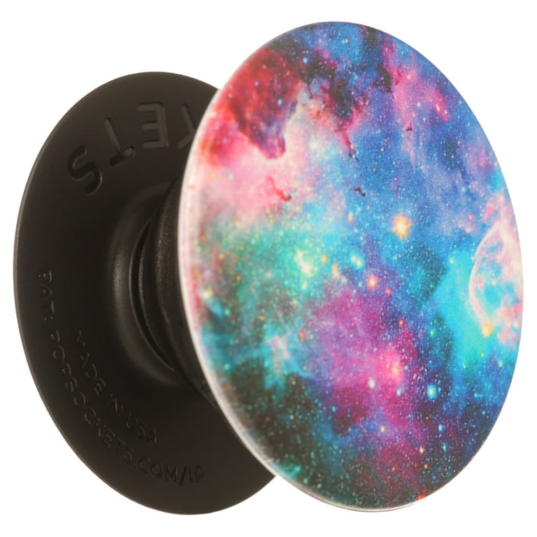 Popsockets Grip with Swappable Top for Cell Phones, PopGrip Blue Nebula 