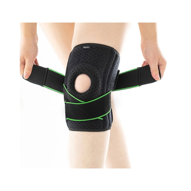 Rodillera DOUFURT para mujeres y hombres con desgarro de menisco, tallas grandes para aliviar el dolor de rodilla y artritis, soporte de compresión para rodillas y estabilizadores laterales.
