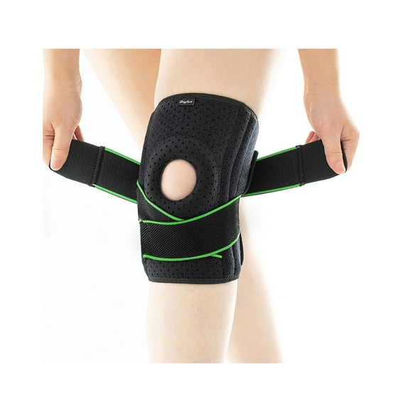 Rodillera DOUFURT para mujeres y hombres con desgarro de menisco, tallas grandes para aliviar el dolor de rodilla y artritis, soporte de compresión para rodillas y estabilizadores laterales.