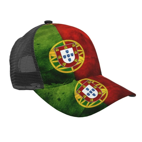 Trucker Hat For Men Women Portugal Portuguese Flag Sports Baseball Cap Sun Hat Mesh Golf Dad Hat