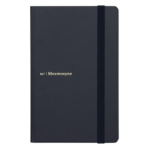 Maruman A6 Notebook Mnemosyne Journal Navy 6.5mm ruled