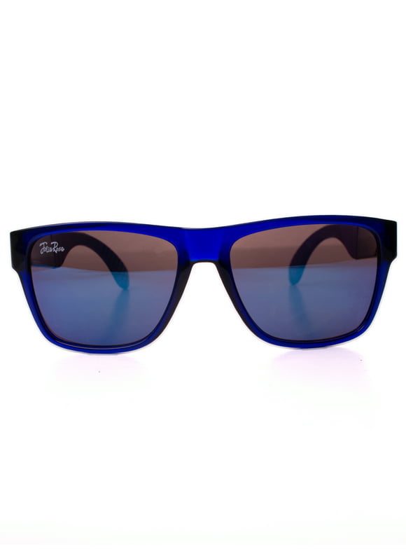 Wayfair Gradient Sunglasses, Black Purple Rectangle Frame, Blue Purple Lens, OS
