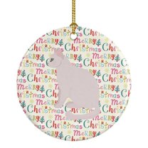 Burmilla #2 Cat Christmas Ceramic Ornament 2.8 in x 2.8 in