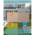 thumbnail image 7 of Retractable Side Awning, 118"x 71" Outdoor Side Awning, Folding Privacy Screen, 180g/㎡ Premium Polyester Fabric Room Divider for Patio, Garden and Terrace, Beige, 7 of 7