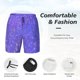 thumbnail image 3 of Fotbe Purple Glitter Traje de Baño para Hombre – Shorts de Natación de Secado Rápido con Forro y Bolsillos-3X-Large, 3 of 6
