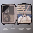 thumbnail image 4 of 3-Piece Hardside Luggage Set. Suitcase Set with wheels: Carry On Luggage and two packing cubes, 4 of 10