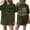 Dark Green, variant on 250 Years Anniversary Short Sleeve T Shirt Loose Fit Crewneck Tee with Printed Graphic Front and Back Design for Women Men Black L