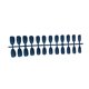 thumbnail image 1 of Vogacara 24 piezas de uñas postizas puntas de uñas medianas herramientas de manicura llamativas decoraciones DIY limas de dedos para mujeres niñas azul Type3 NO3 Vogacara CE012050-09, 1 of 6