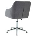 thumbnail image 3 of vidaXL Adult Swivel Office Chair Light Grey Fabric, 3 of 5