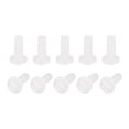 thumbnail image 1 of Unique Bargains Vis de Machine en Nylon, Boulons de Fixation à Tête Fendue M2x5mm, Blanc, Lot de 50, 1 of 4