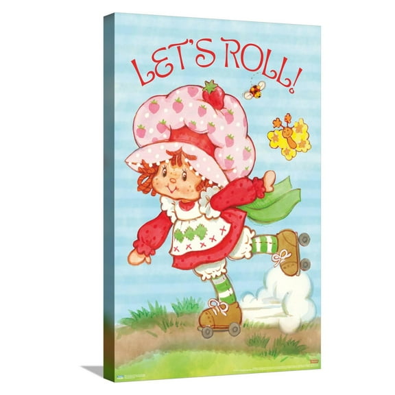 The World of Strawberry Shortcake - Skate Canvas Wall Poster, 14.725" x 22.375"