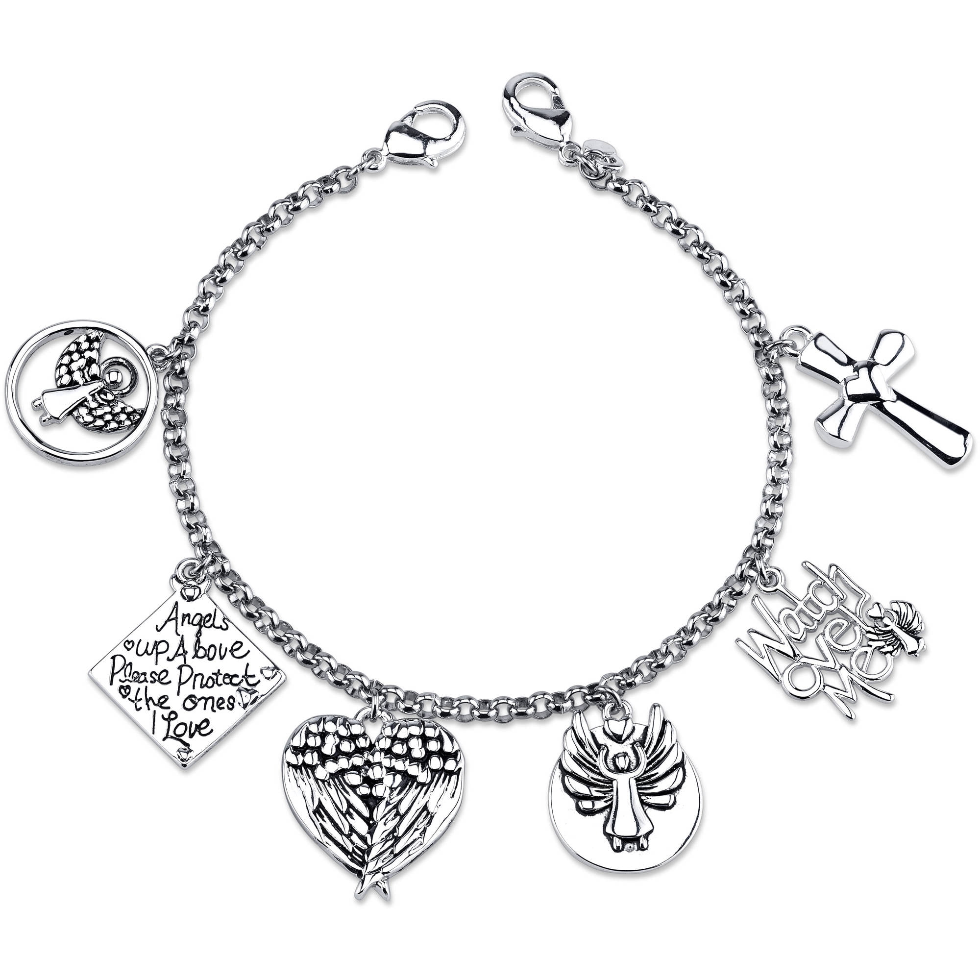 Little Luxuries Little Luxuries Stainless Steel Watch Over Me Angel