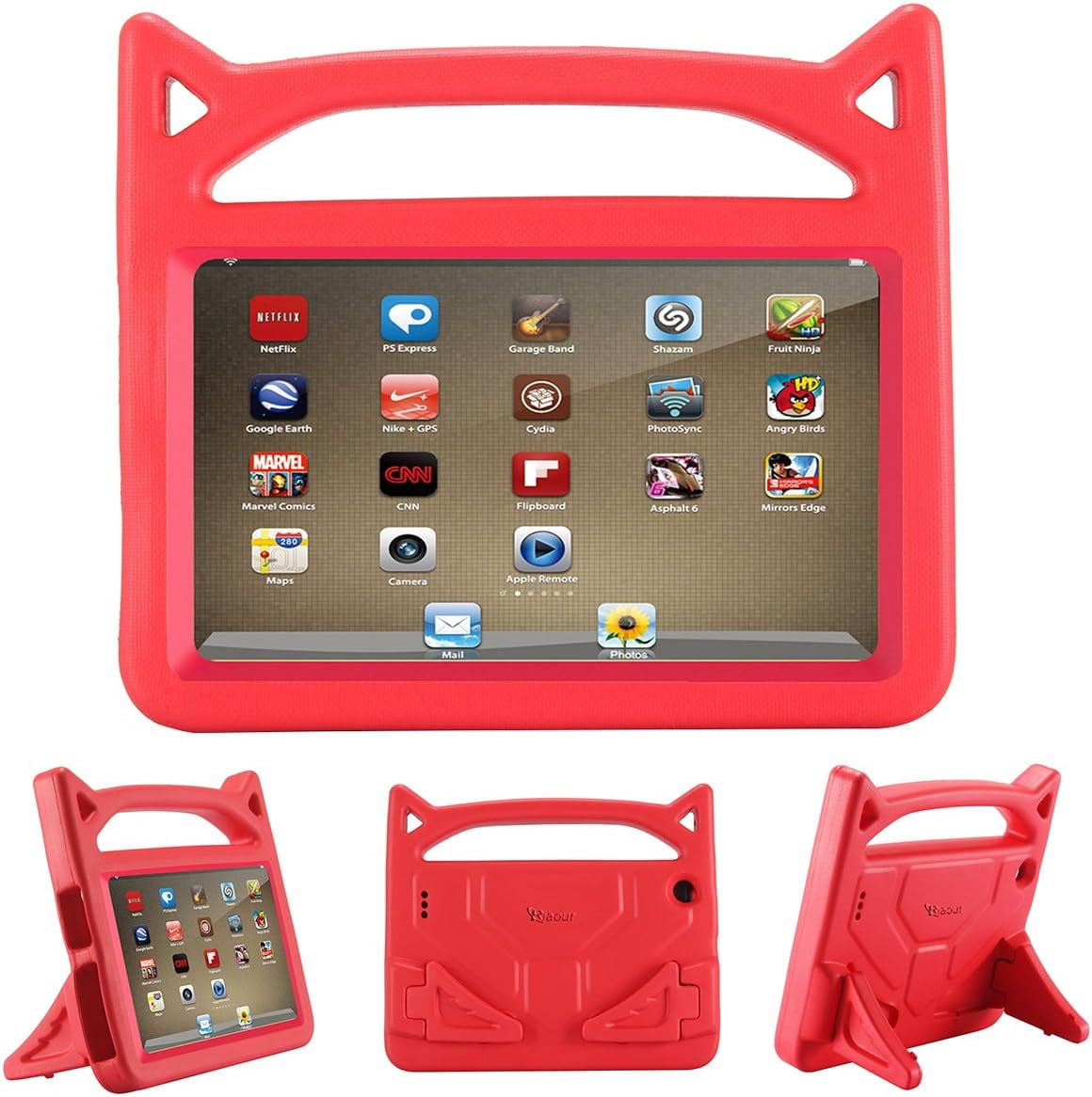 Étui pour Tablette 7 2019 pour Enfants, Léger, Antichoc, Poignée Convertible, Support, Étui Protecteur en EVA pour Tablette de 7 Pouces