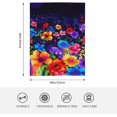 thumbnail image 4 of Farmhouse Purple Flower Blanket Colorful Floral Throw Blanket Ultra Cozy Super Soft Fleece Flower Stuff Gift Fuzzy Plush Bedding Blankets for Kids Teens Adults Girls Boys Women Men 80"x60", 4 of 6