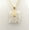 White, variant on Jadeite jade/chalcedony elephant pendant, made of pure silver and gold inlaid with jade, symbolizing auspiciousness, strength, and wisdom, and offering blessings