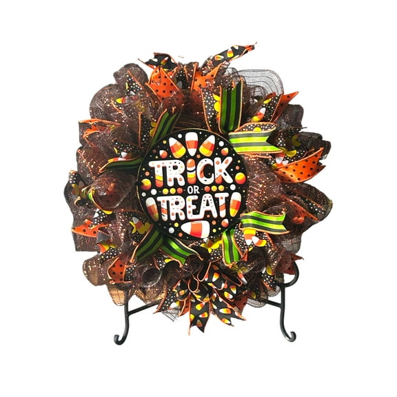 Trick or Treat, Halloween Wreath, Halloween Decor