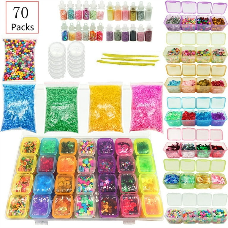 DIY Slime Making Kit with Micro Foam Beads, Glitter Powder, Containers (35  Piece Set), PACK - Kroger