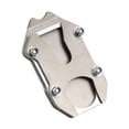 thumbnail image 3 of Placa de soporte ampliadora de almohadilla de pata de cabra para motocicleta, base ampliada, fácil instalación, accesorios extensores para motocicleta Blanco plateado, 3 of 9
