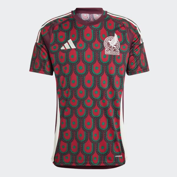 Jersey Playera Adidas de La Seleccion Nacional de Mexico Visitante Tinto Para Hombre