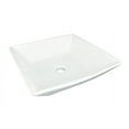 thumbnail image 5 of Renovators Supply Castle 16.5" His and Hers Square Countertop Vessel Bathroom Sink White Set of 2, 5 of 9