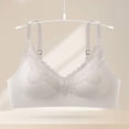 thumbnail image 2 of Zpanxa Wireless Bras for Women Full Coverage Push-up Lace Adjustable Straps Everyday Bra Gray 38BC, 2 of 8