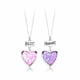 thumbnail image 2 of Collar con medallón en forma de corazón con lentejuelas brillantes, para hombre, mejor amigo, 2 of 3