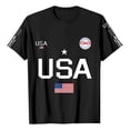 thumbnail image 4 of Havenx 1776 We the People American Flag Shirt for Men Crew Neck Short Sleeve Shirt Fun Graphic American Flag Design T-Shirts Patriotic We the People 1776 Workout Tee,Black S, 4 of 4