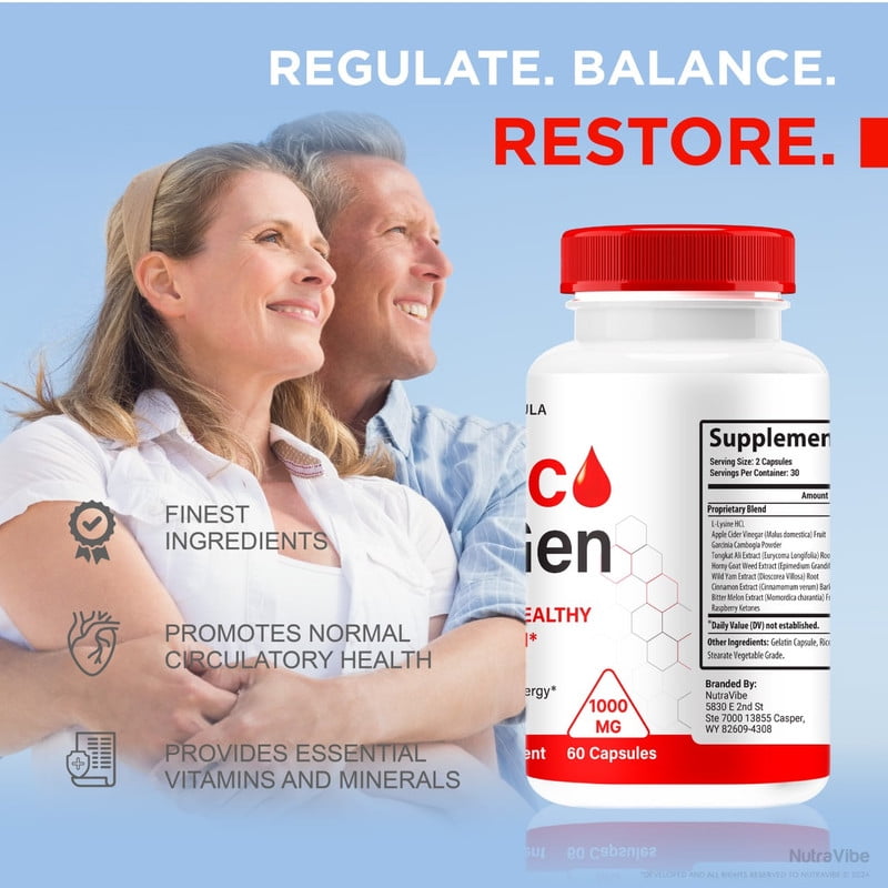 (3 Pack) Gluco Regen Capsules, Original GlucoRegen Formula - Naturally Supports Healthy Circulation, Stable Levels and Energizes the Body, Official Review (180 Capsules)
