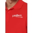 thumbnail image 5 of Nightmare On Elm Street Logo Cotton Polo Shirt, Red, Small, 5 of 6