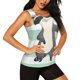 thumbnail image 2 of Balery Cute Raccoon Camiseta sin mangas estampada ligera para mujer, tops de entrenamiento sin mangas, camisetas de yoga transpirables de secado rápido.-Small, 2 of 7