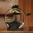 thumbnail image 5 of Lucky Flowing Water Ceramics Feng Shui Ornaments Tabletop Waterfall Fountain Indoor Water Fountain with Mist, 5 of 16