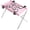 Pink, variant on Elevated Foldable Pet Grooming Table, Detachable Stainless Steel Frame with Breathable Mesh Surface for Small Medium Dogs Cats Indoor Bathing Rest