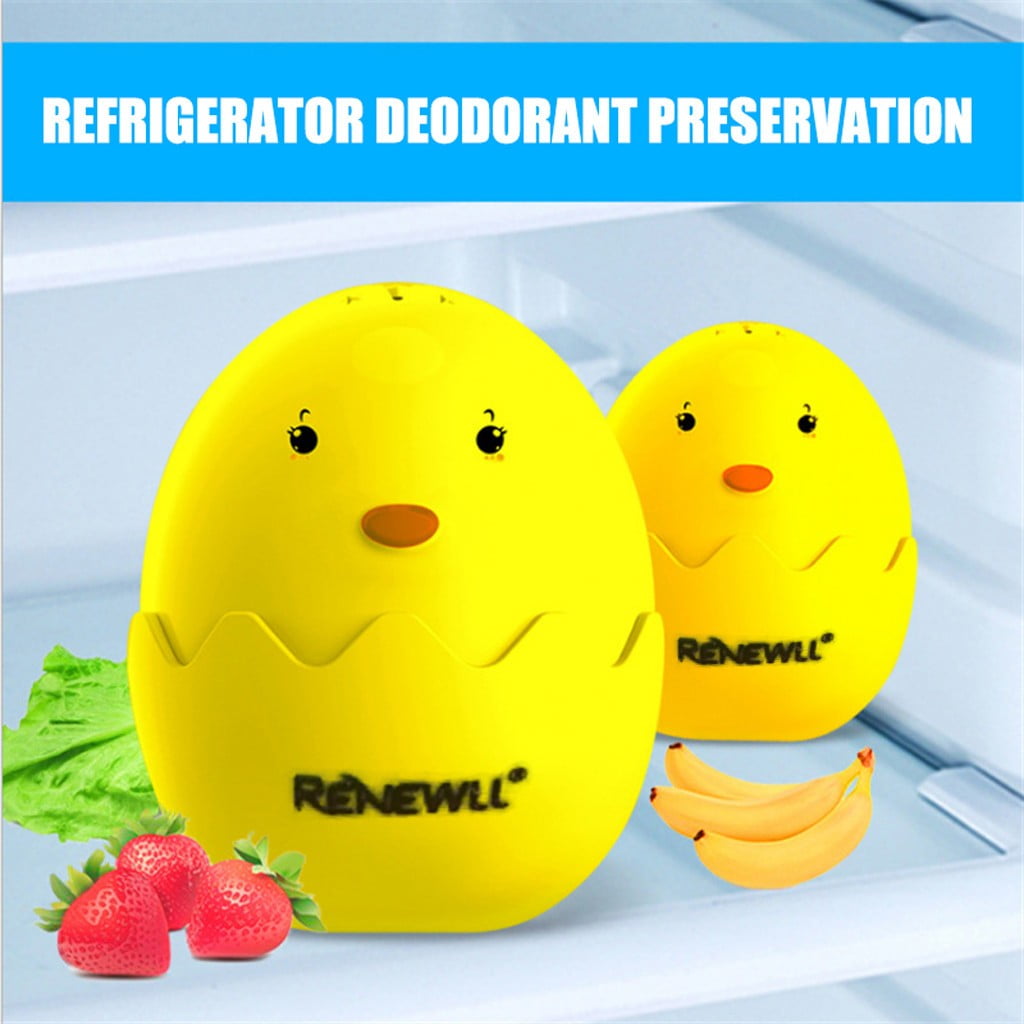 Siaonvr Refrigerator Deodorant Box Eggs Shape RefrigeratorColor