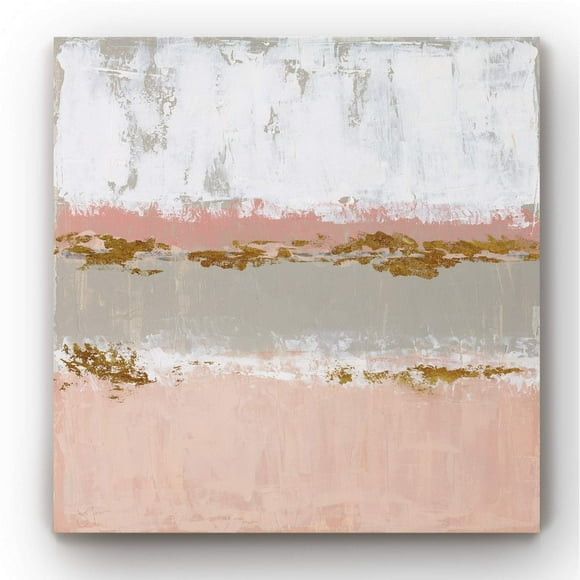 Renditions Gallery Canvas Wall Art Paintings for Wall Decorations Pinkish White Cliff Abstract Art Canvas Frame Wall Hanging for Bedroom Dining Living Room Home Kitchen Wall Decor - 32"x32"