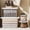 B, variant on Clear Plastic Storage Bins with Lids - Thickened Durable Stackable Containers for Organizing Clothes, Medicine, Home Essentials