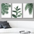 thumbnail image 3 of wall26 Framed Canvas Print Wall Art Set Tropical Jungle Island Green Plants Nature Wilderness Photography Modern Art Bohemian Decorative for Living Room, Bedroom, Office - 16"x24"x3 White, 3 of 5