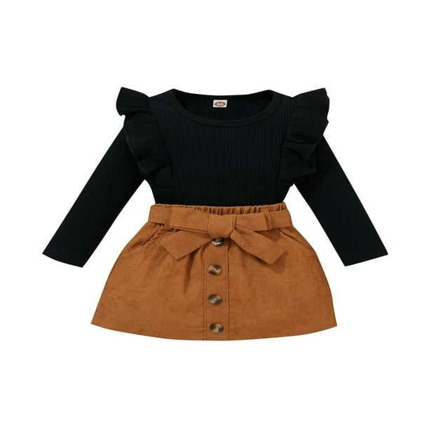 Knit skirt top for toddler